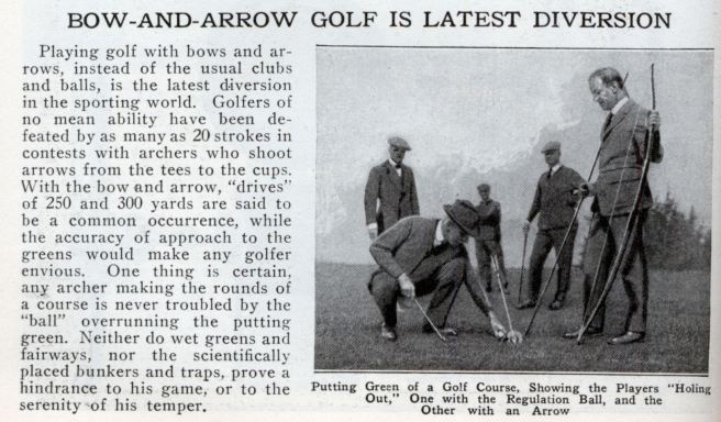 Archery Golf, a classic sport since the 1920ies.